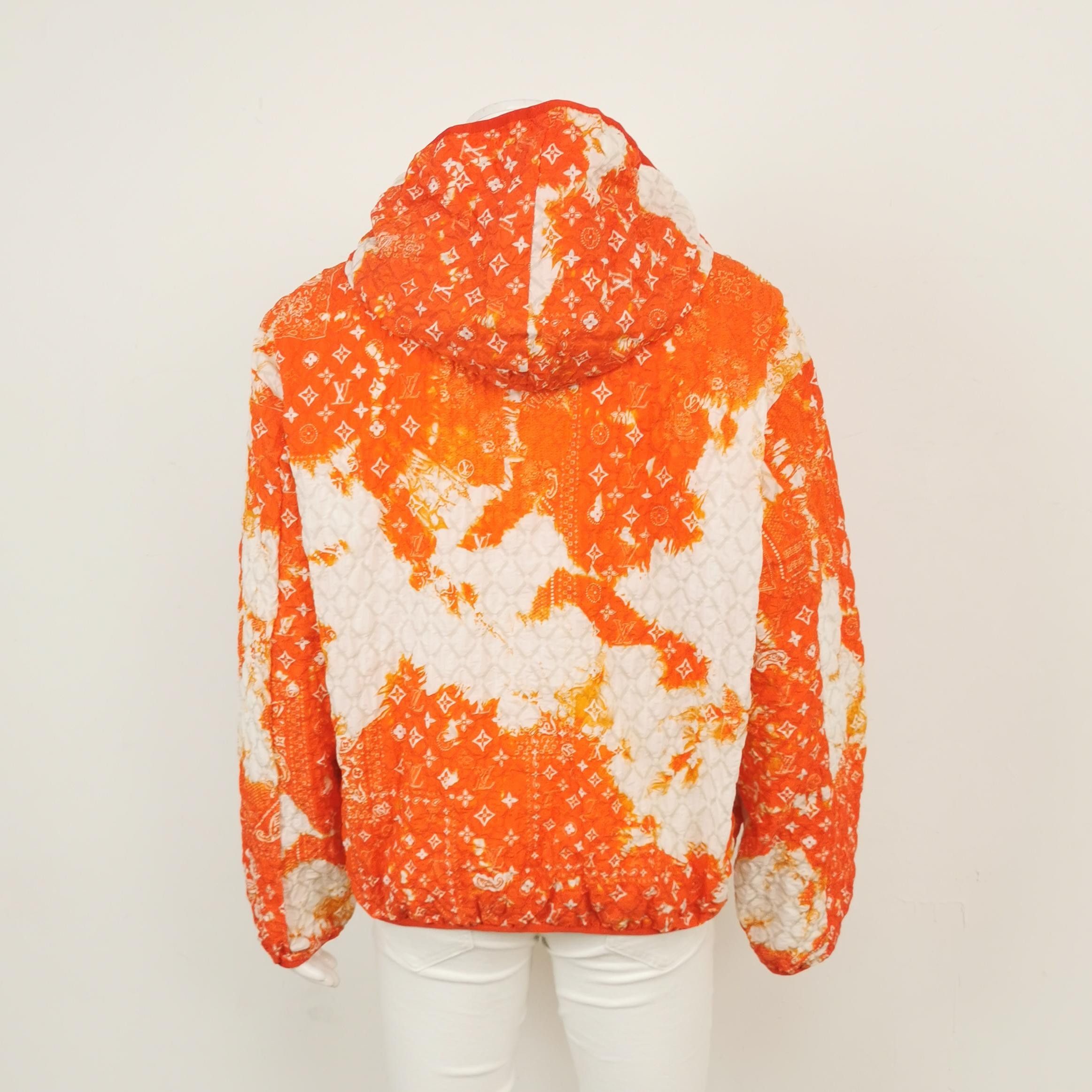 Louis Vuitton Louis Vuitton Orange Monogram Print Hooded Jacket Size US M / EU 48-50 / 2 - 3 Thumbnail
