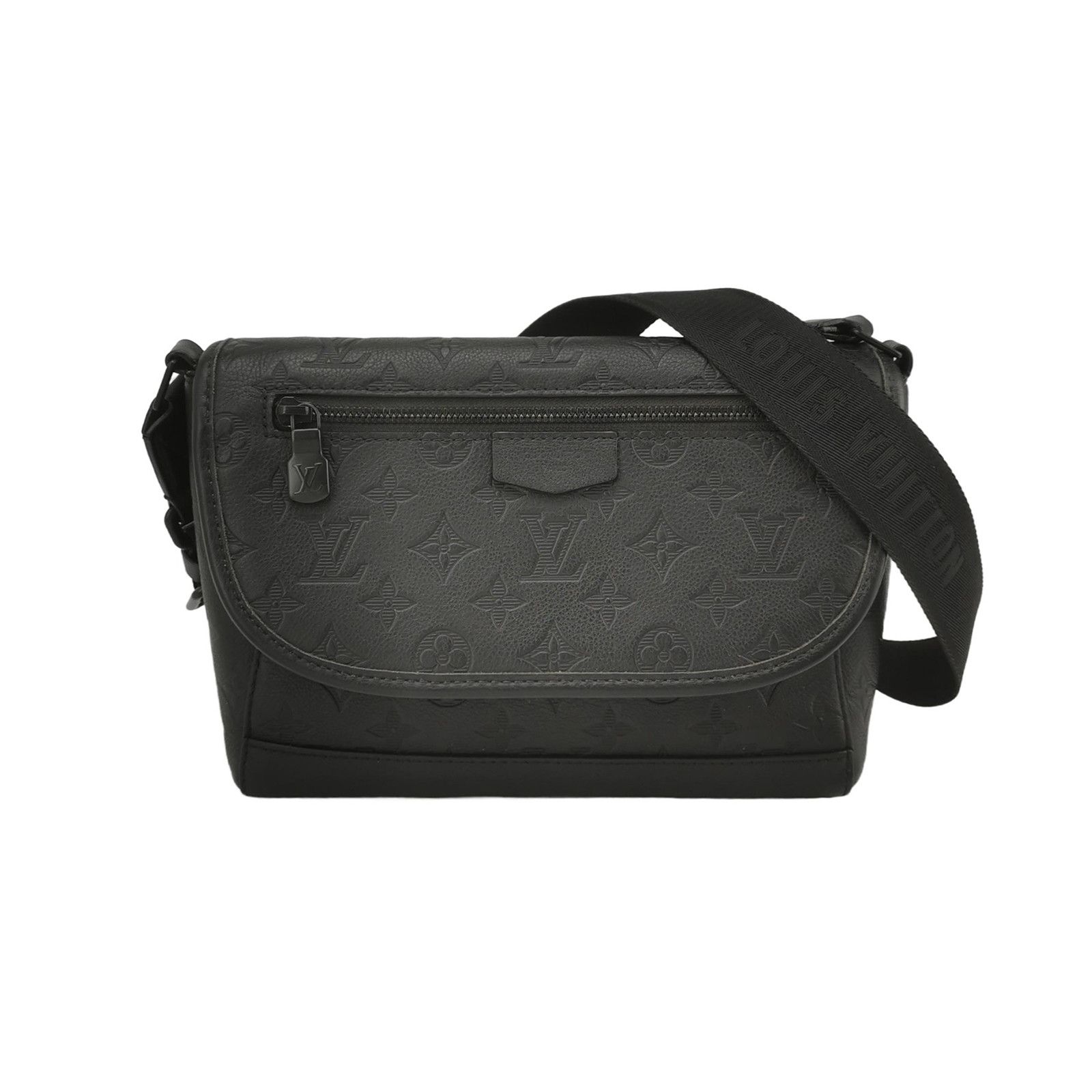 Louis Vuitton Louis Vuitton Black Monogram Embossed Messenger Crossbody Size ONE SIZE - 2 Thumbnail