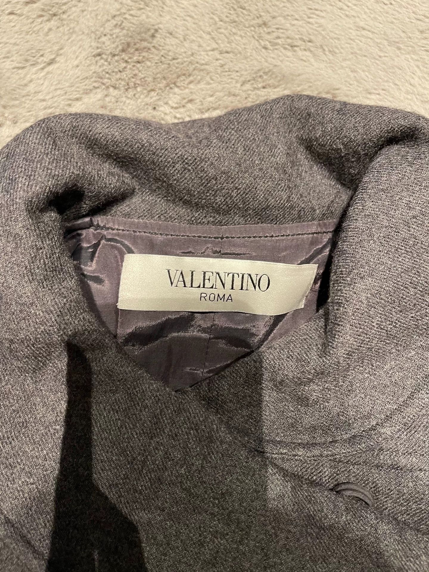 Valentino Valentino Gray Wool Coat Size 8 Size US XS / EU 42 / 0 - 4 Thumbnail