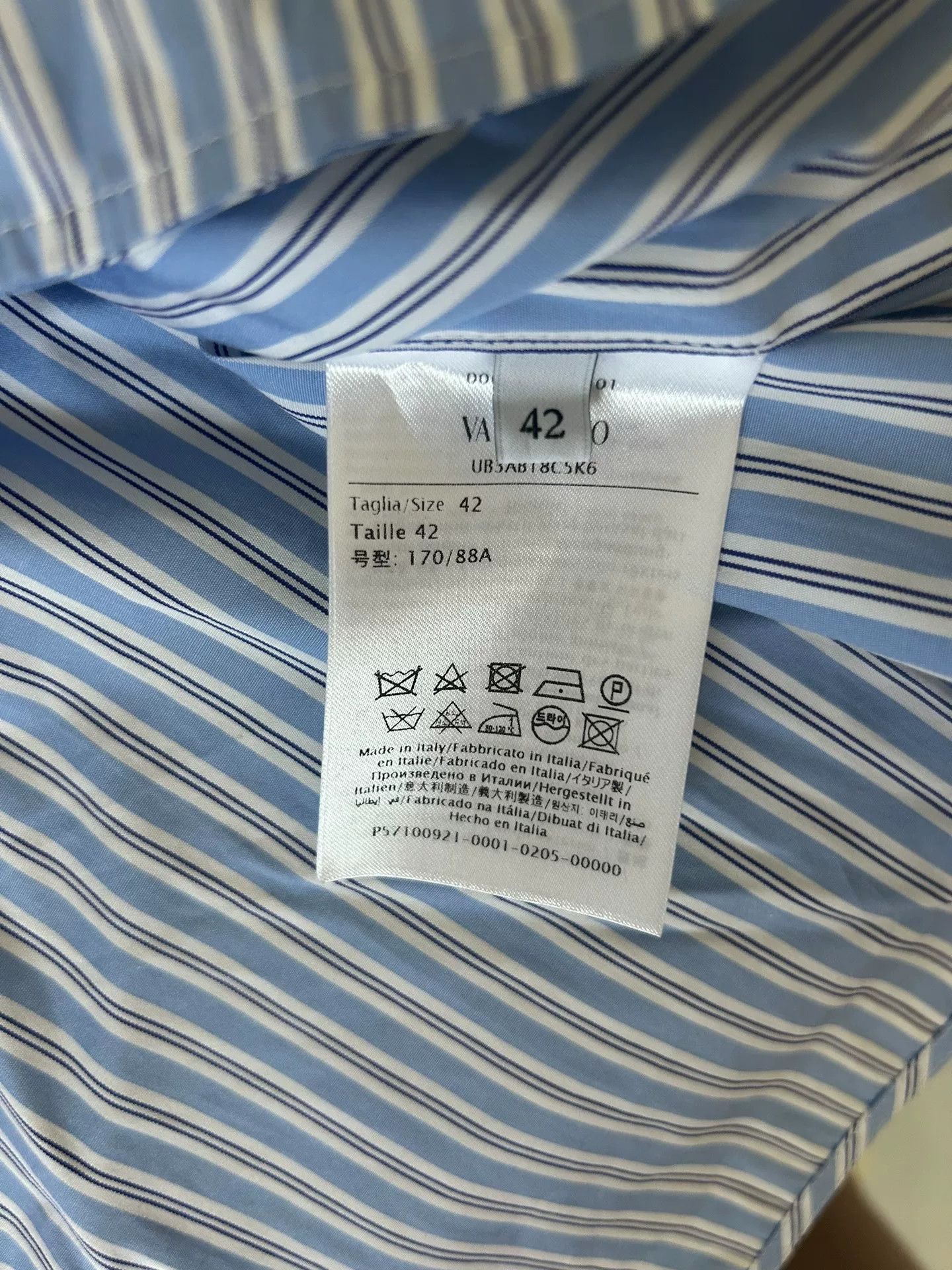 Valentino Striped Bow Tie Shirt