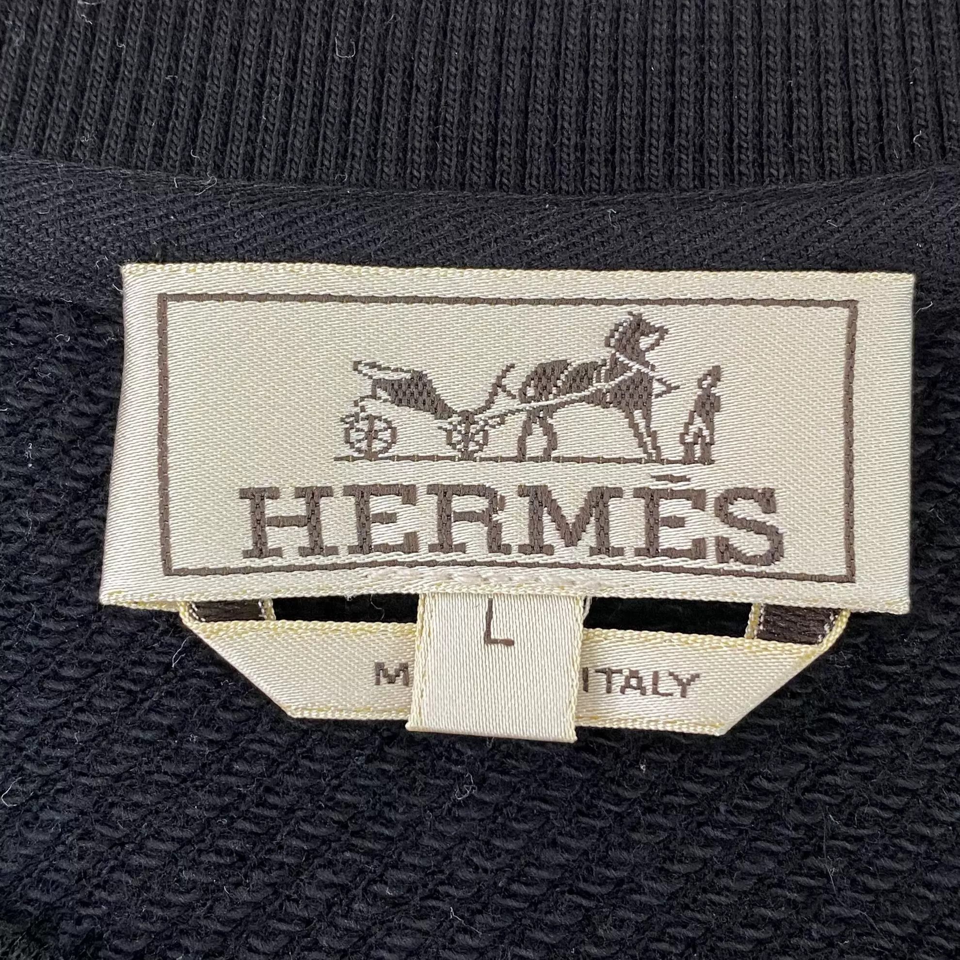 Hermes Hermes Black Sweatshirt L Size Size US L / EU 52-54 / 3 - 7 Thumbnail
