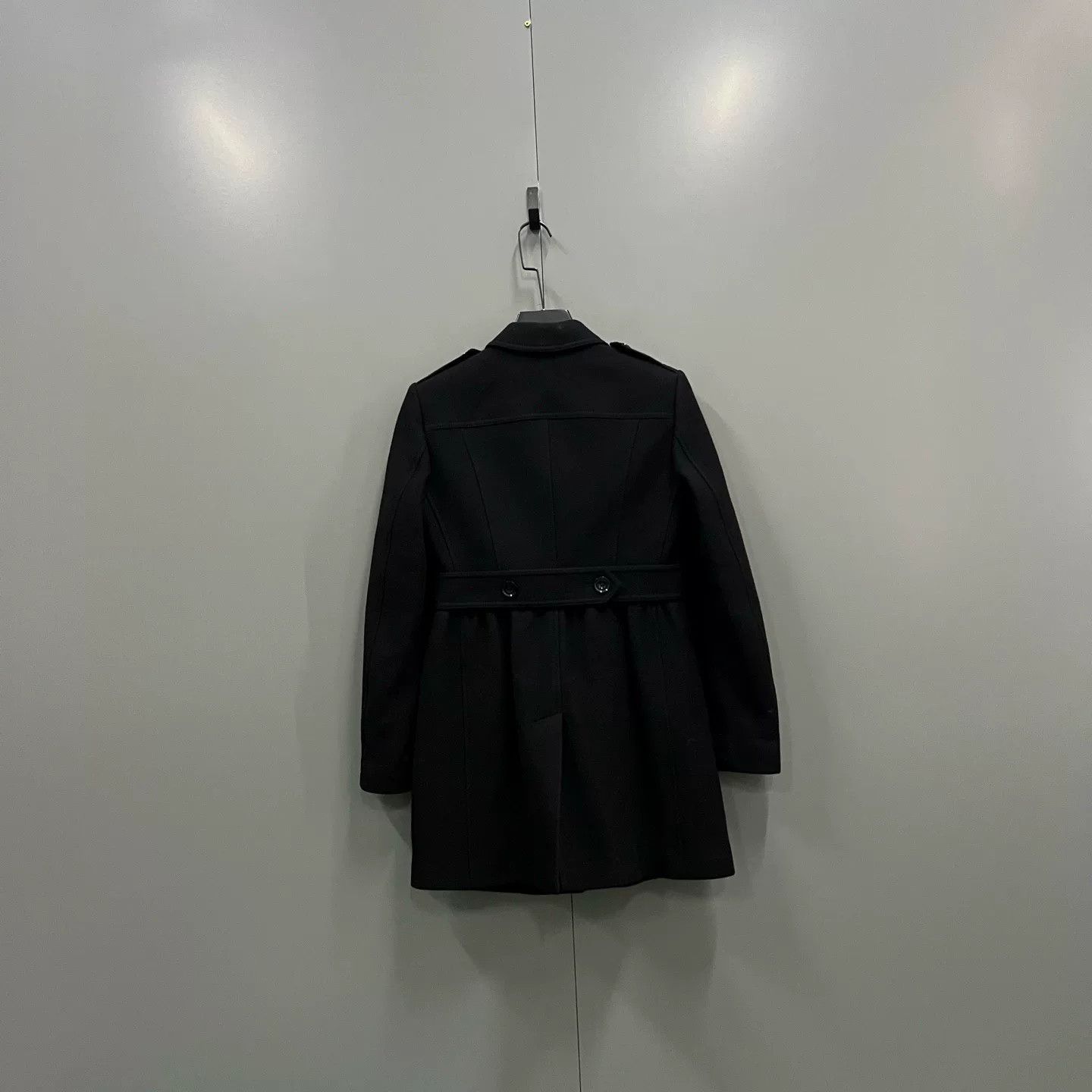 Burberry Burberry Black Collared Coat Size 36 Size US XS / EU 42 / 0 - 2 Thumbnail