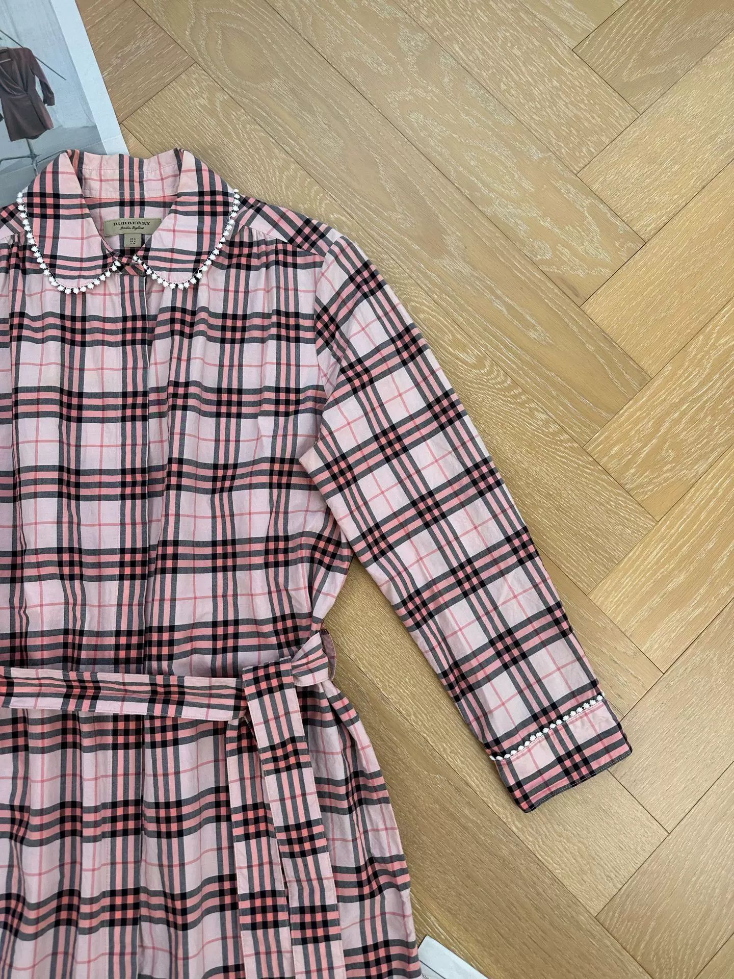 Burberry Burberry Pink Check Shirt Dress Size US 26 / EU 42 - 5 Thumbnail