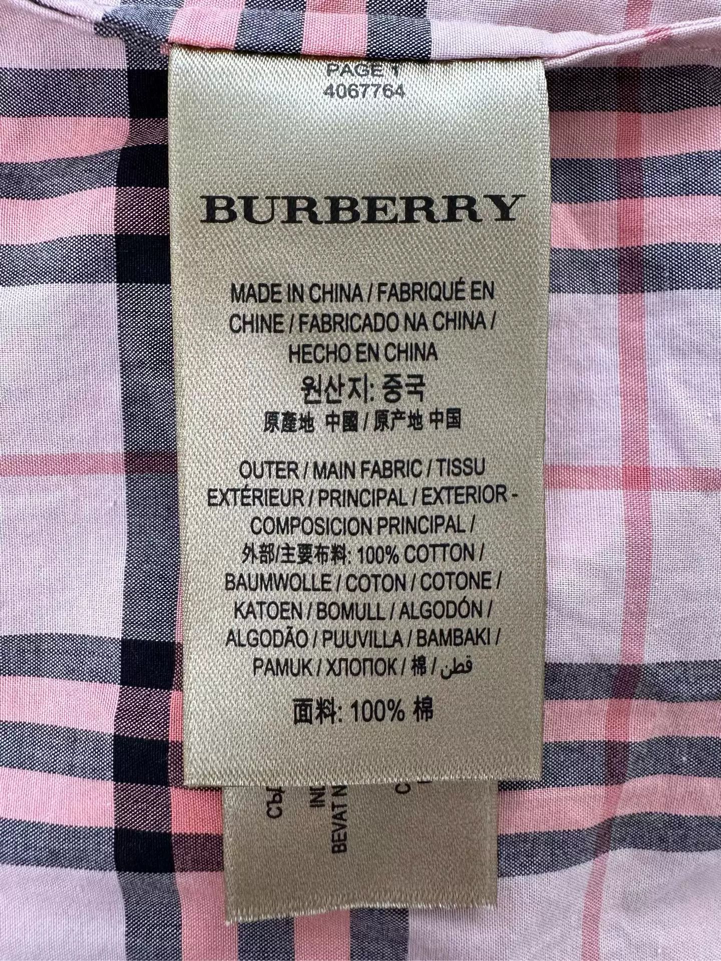 Burberry Burberry Pink Check Shirt Dress Size US 26 / EU 42 - 9 Thumbnail