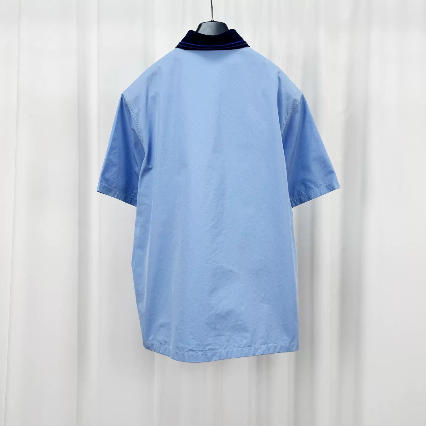 Valentino blue embroidered polo shirt by valentino Size US M / EU 48-50 / 2 - 2 Thumbnail