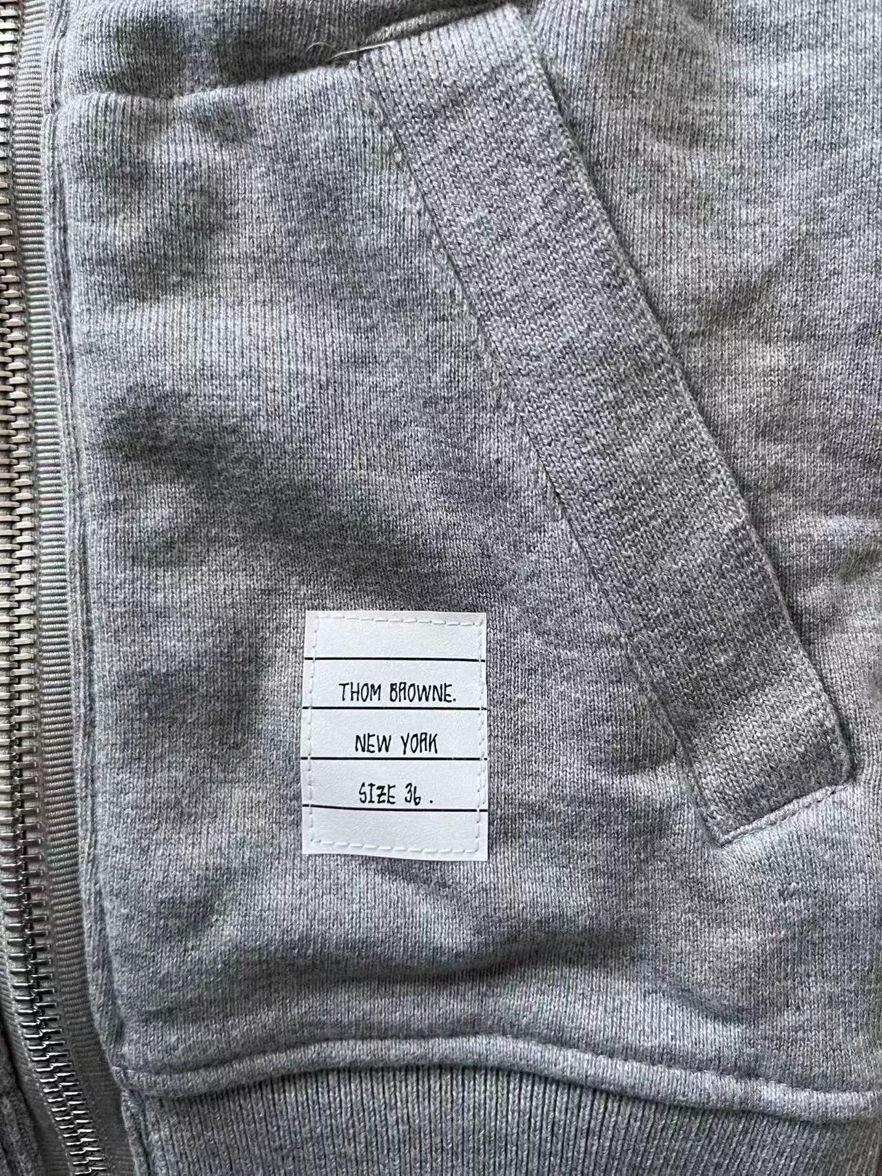 Thom Browne THOM BROWNE IVY BOY Stripe Zip Hoodie Size US S / EU 44-46 / 1 - 3 Thumbnail