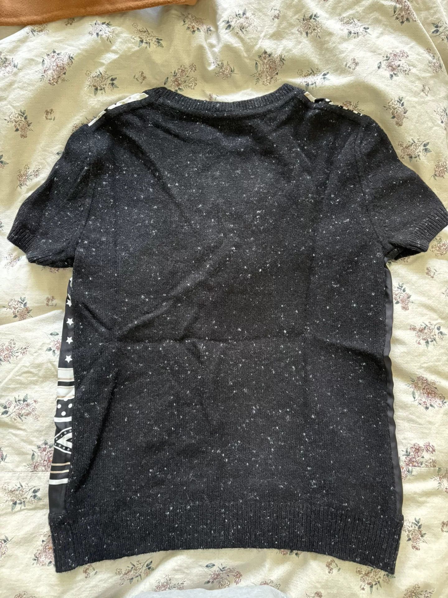 Hermes Hermes Wool Paneled Short Sleeve Top Size US XS / EU 42 / 0 - 2 Thumbnail