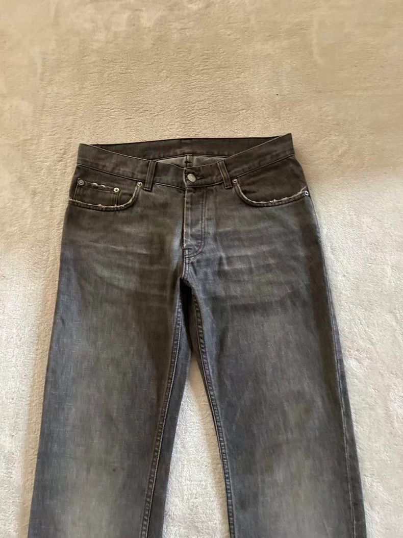 Helmut Lang Helmut Lang Gray Washed Denim Jeans 31 Size US 31 - 3 Thumbnail