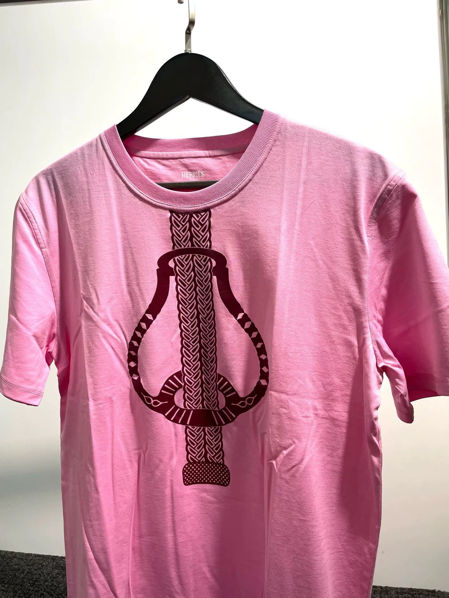 Hermes Hermes Pink Short Sleeve Top Size US S / EU 44-46 / 1 - 3 Thumbnail