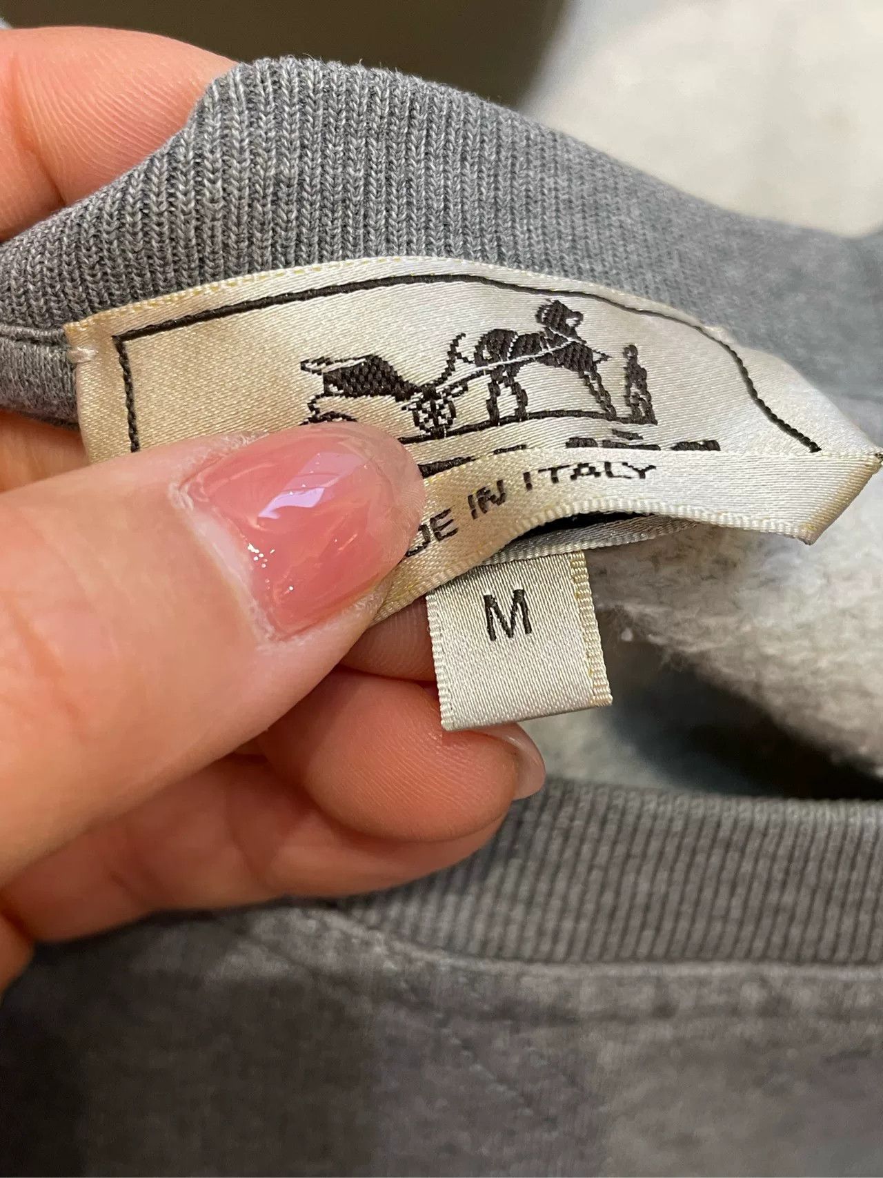 Hermes Hermes Gray Sweatshirt M Size Size US M / EU 48-50 / 2 - 3 Thumbnail