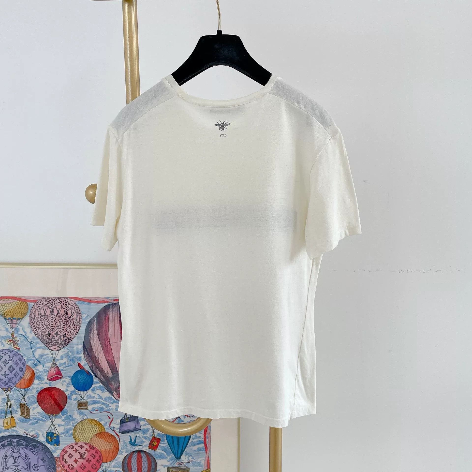 Dior Christian Dior White Logo T-Shirt S Size US S / EU 44-46 / 1 - 2 Thumbnail