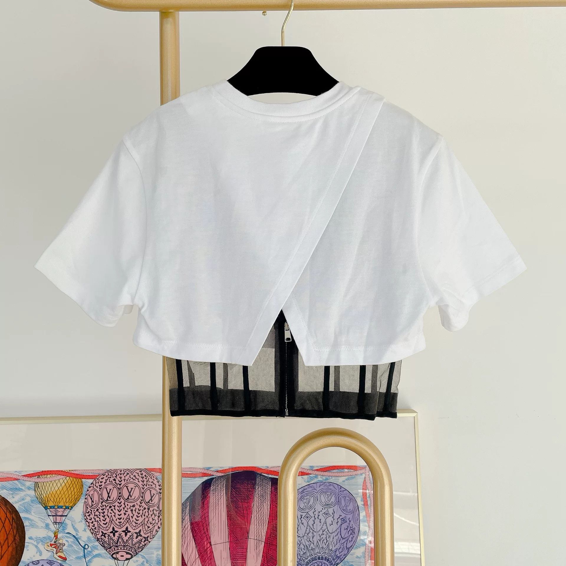 Alexander McQueen Alexander McQueen White Boned Short-Sleeve Top Size US XS / EU 42 / 0 - 2 Thumbnail