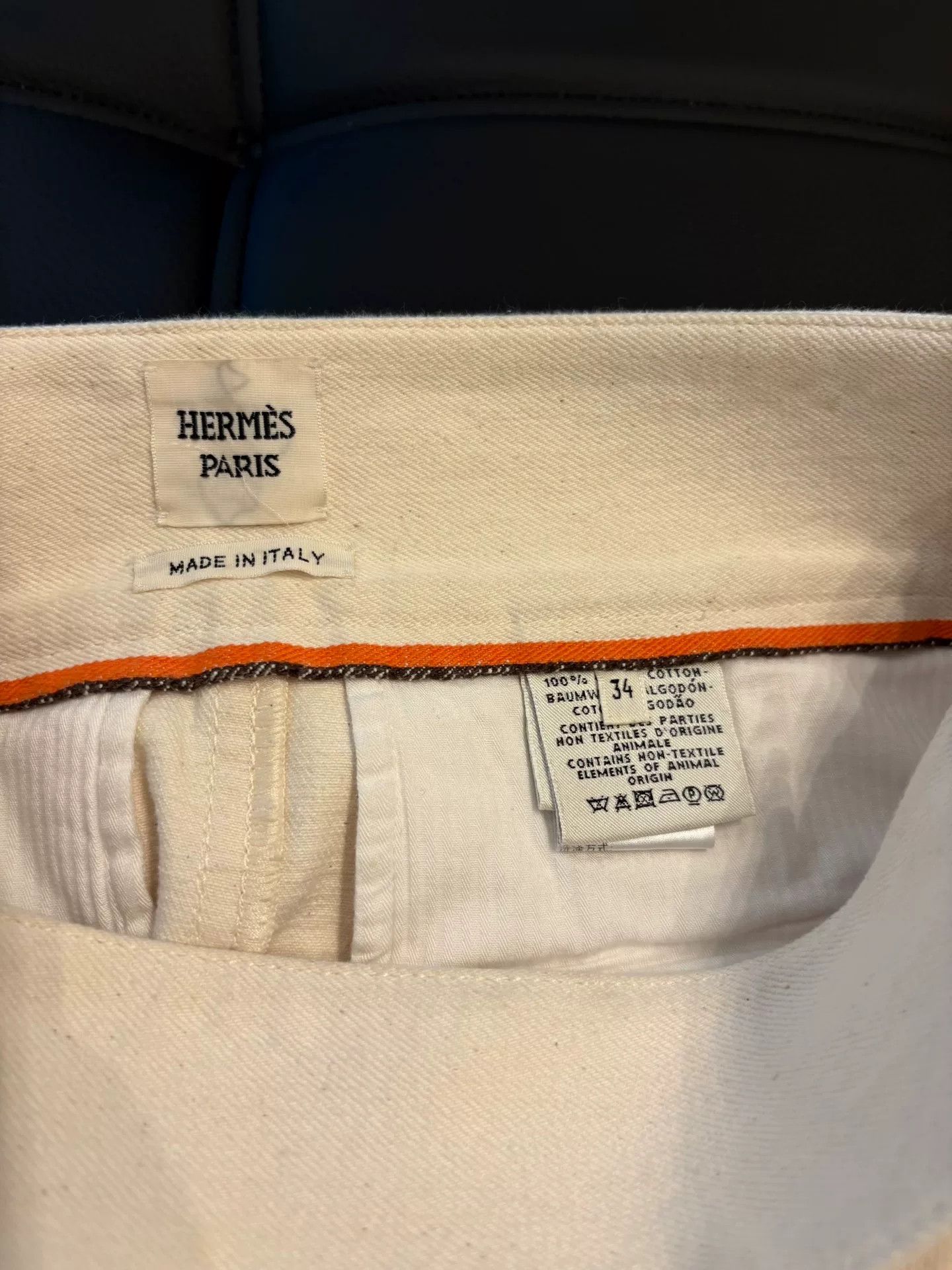 Hermes Hermes Beige Shorts Size 34 Size US 34 / EU 50 - 3 Thumbnail