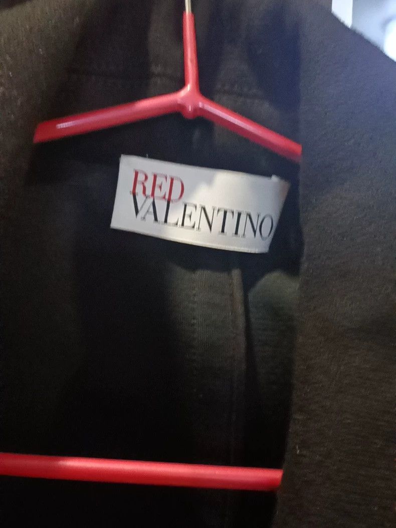 Valentino Red Valentino Black Heavy Coat Size US L / EU 52-54 / 3 - 4 Thumbnail