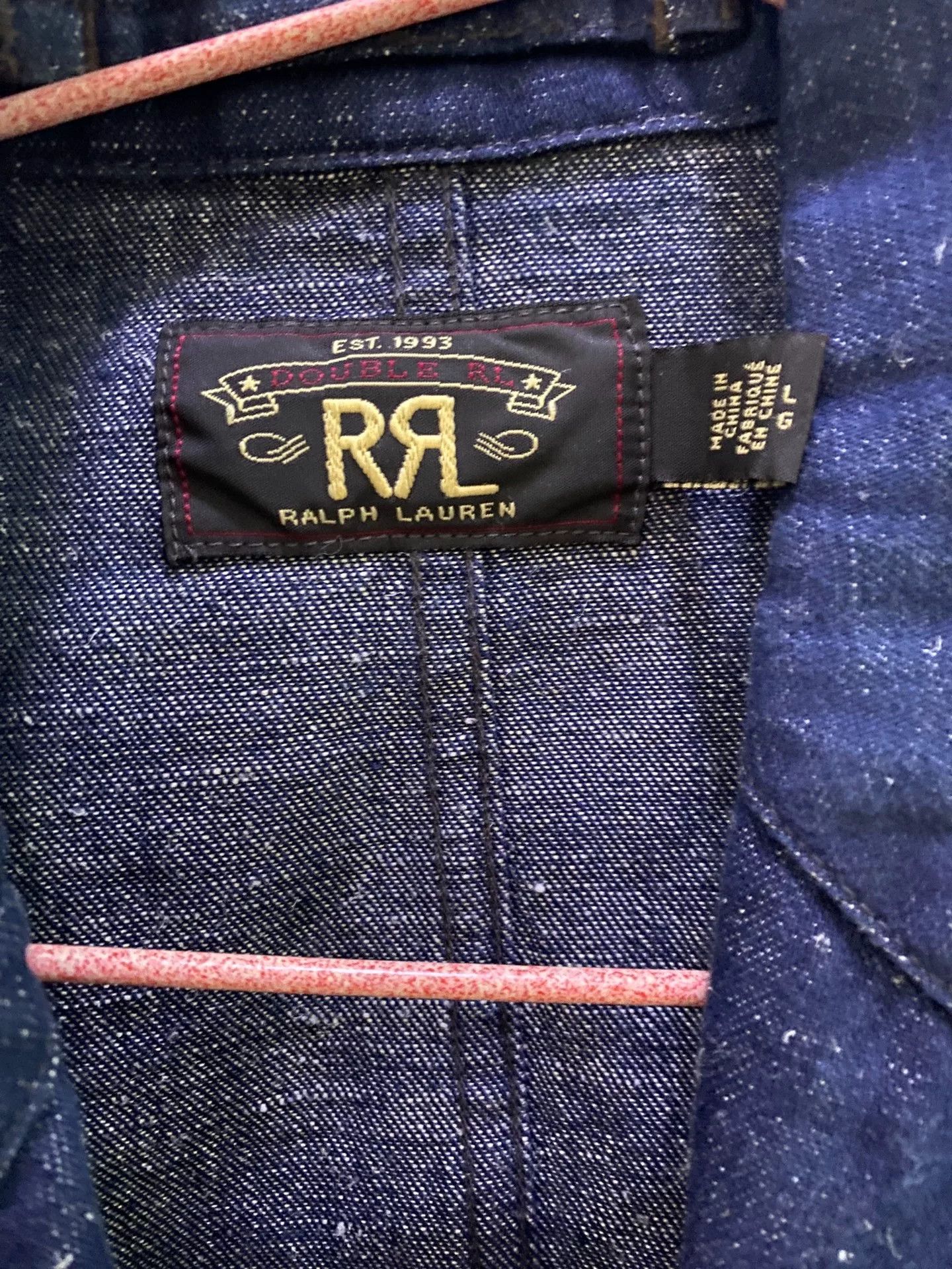 RRL Ralph Lauren RRL Cotton-Linen Denim Casual Blazer Size US L / EU 52-54 / 3 - 2 Thumbnail