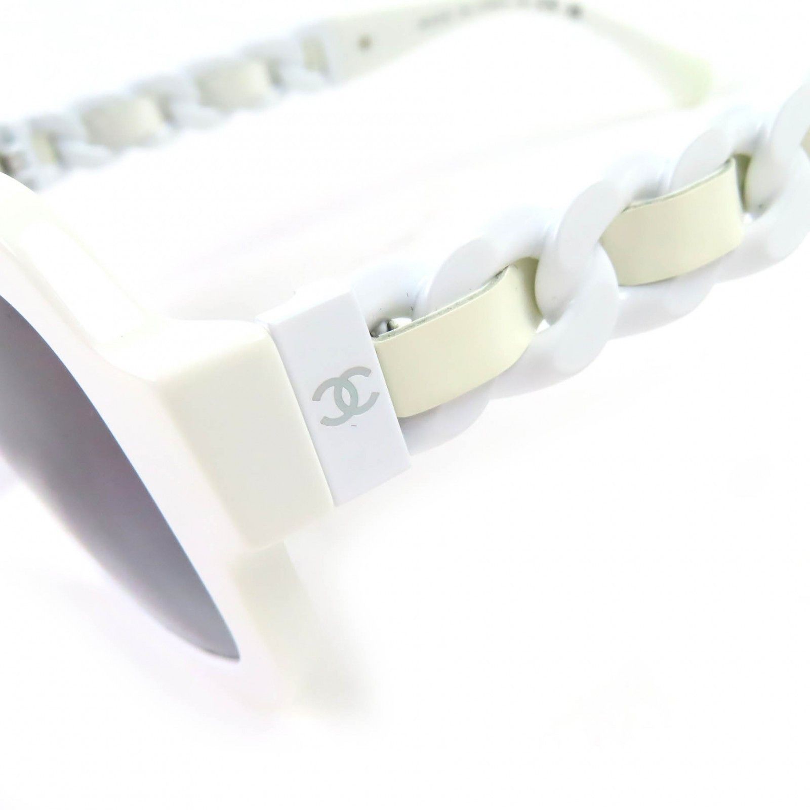 Chanel Chanel Chanel COCO Mark Sunglasses Leather Sunglasses 5465-Q-A DUTY FREE for USA Size ONE SIZE - 8 Thumbnail