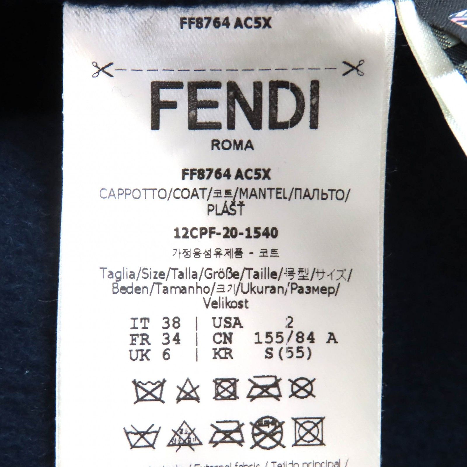 Fendi Fendi Fendi Mink Fur Long Coat Natural Material Outerwear FF8764 DUTY FREE for USA Size ONE SIZE - 10 Thumbnail
