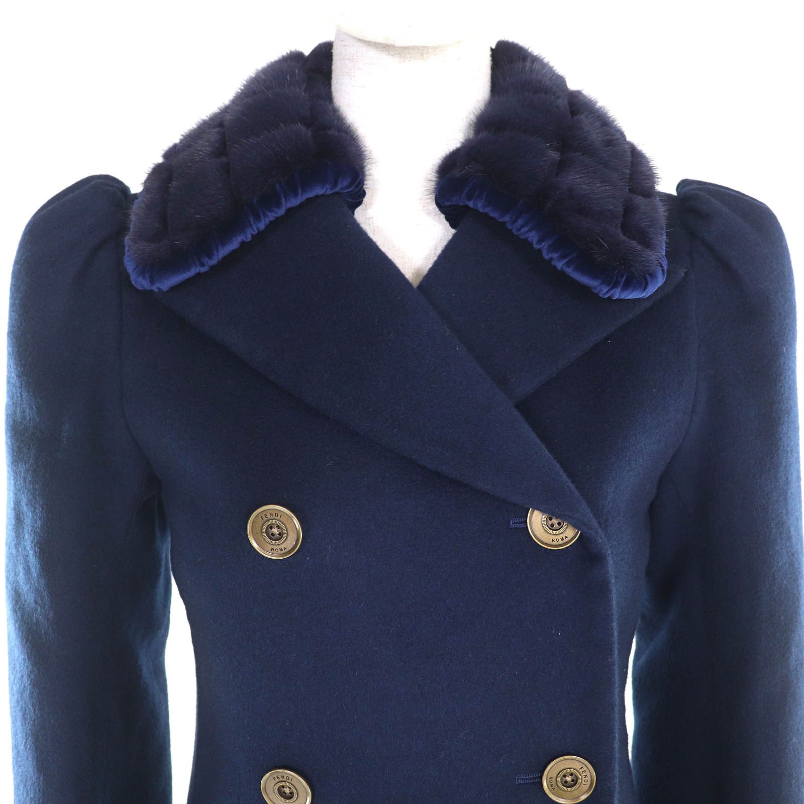 Fendi Fendi Fendi Mink Fur Long Coat Natural Material Outerwear FF8764 DUTY FREE for USA Size ONE SIZE - 4 Thumbnail