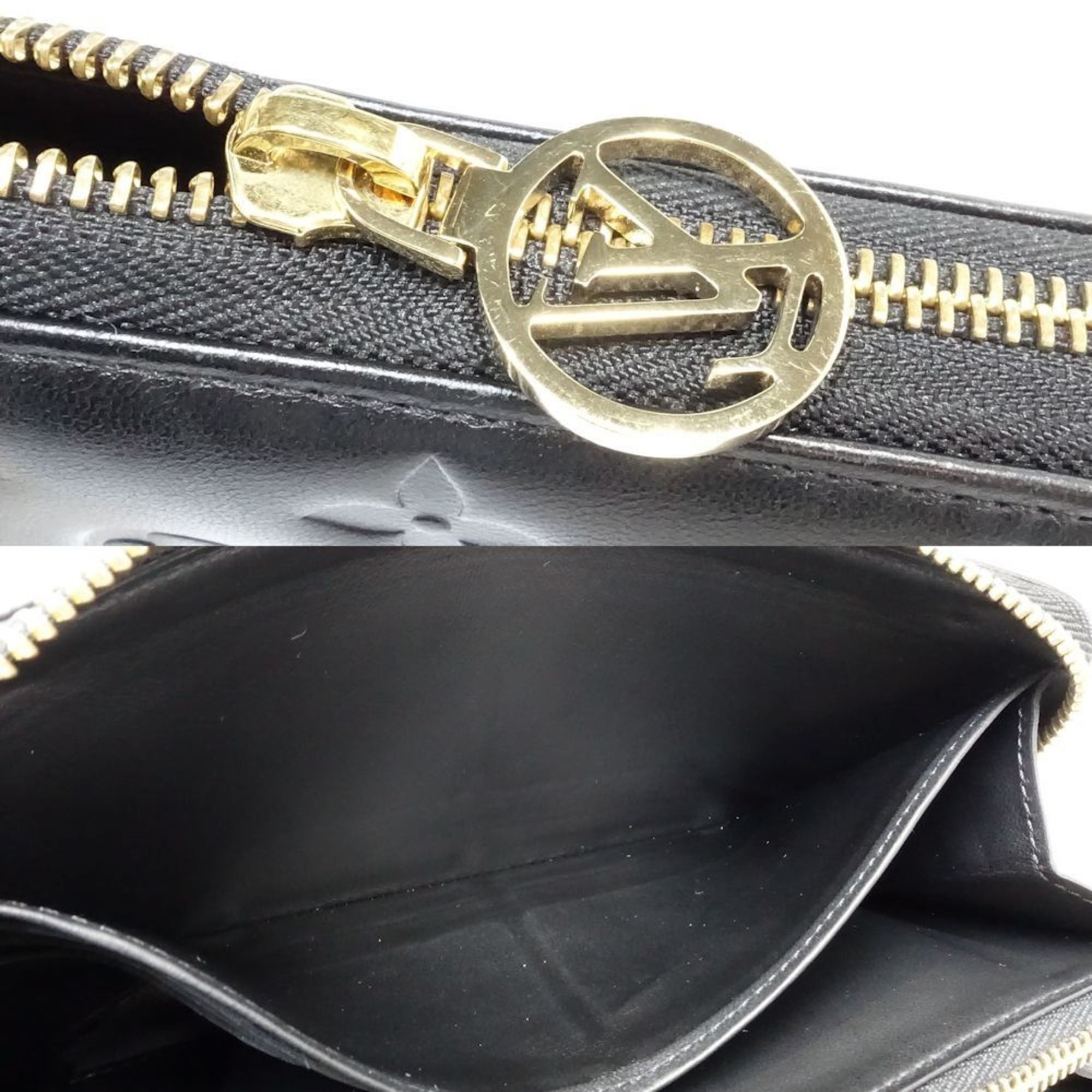 Louis Vuitton Louis Vuitton Long Wallet M81510 Zippy Monogram Embossed Noir Women's 181793 Size ONE SIZE - 8 Thumbnail