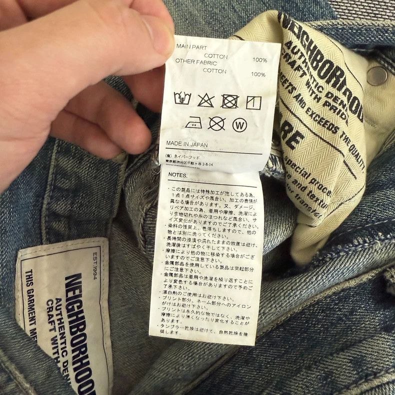 Neighborhood Neighborhood 19aw Dp-Basic Denim Jeans Size US 36 / EU 52 - 7 Thumbnail