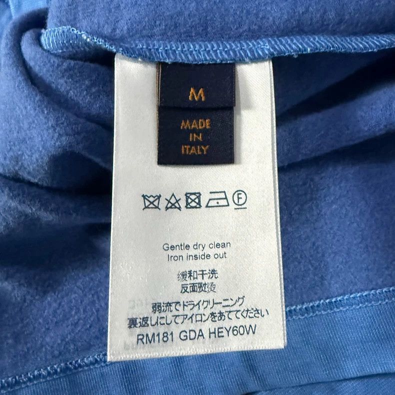 Louis Vuitton Louis Vuitton Blue Reflective Letter Tee Size US M / EU 48-50 / 2 - 4 Thumbnail