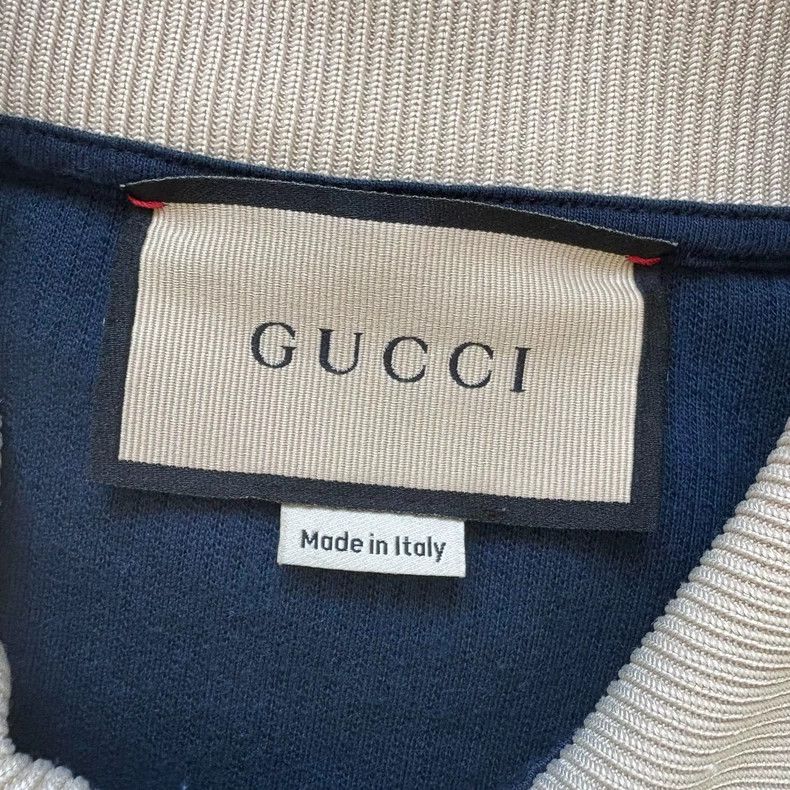 Gucci Gucci Blue Stripe Short Sleeve Polo Size US M / EU 48-50 / 2 - 3 Thumbnail