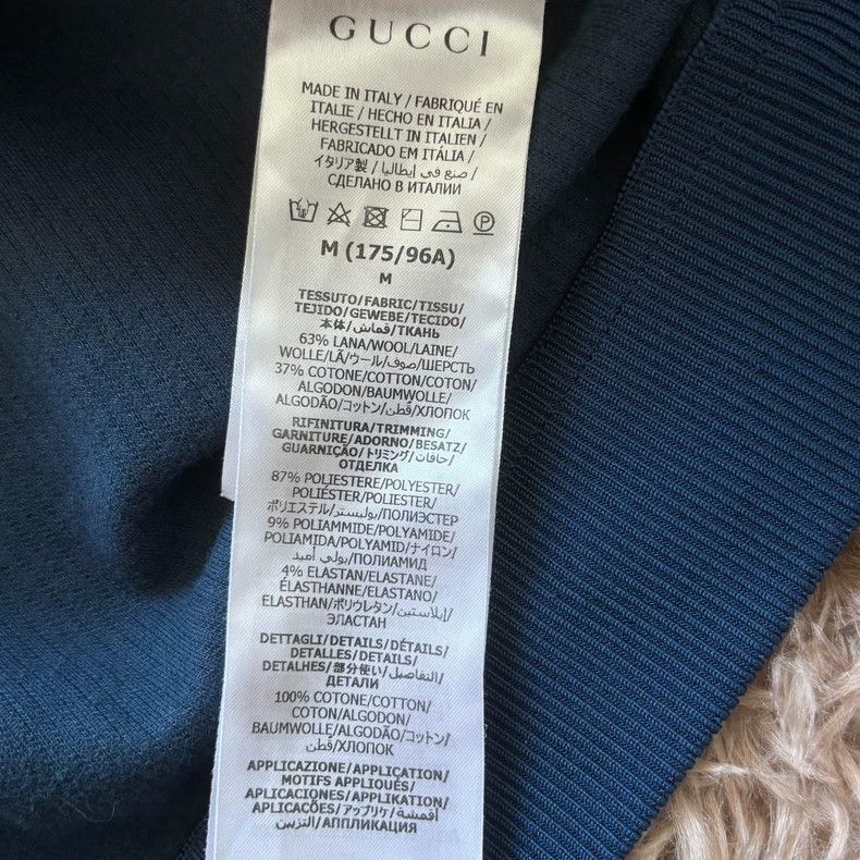 Gucci Gucci Blue Stripe Short Sleeve Polo Size US M / EU 48-50 / 2 - 4 Thumbnail