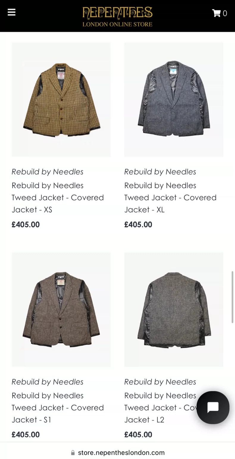 Needles Needles Rebuild Harris Tweed Blazer Size US M / EU 48-50 / 2 - 7 Thumbnail