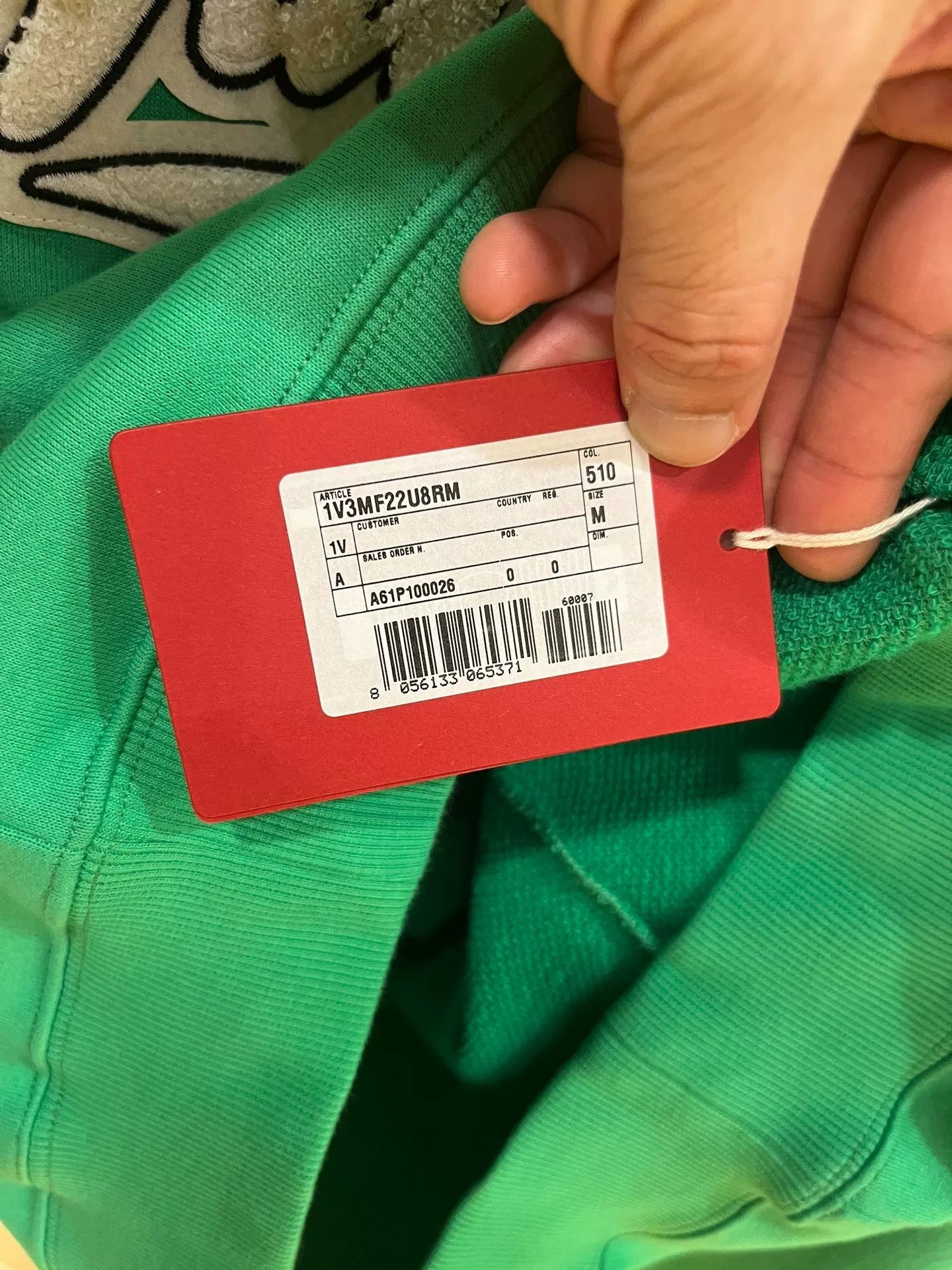 Valentino Valentino Green Hooded Sweatshirt Size US M / EU 48-50 / 2 - 8 Thumbnail