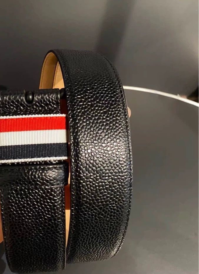 Thom Browne Thom Browne Men's Leather Belt Size ONE SIZE - 6 Thumbnail