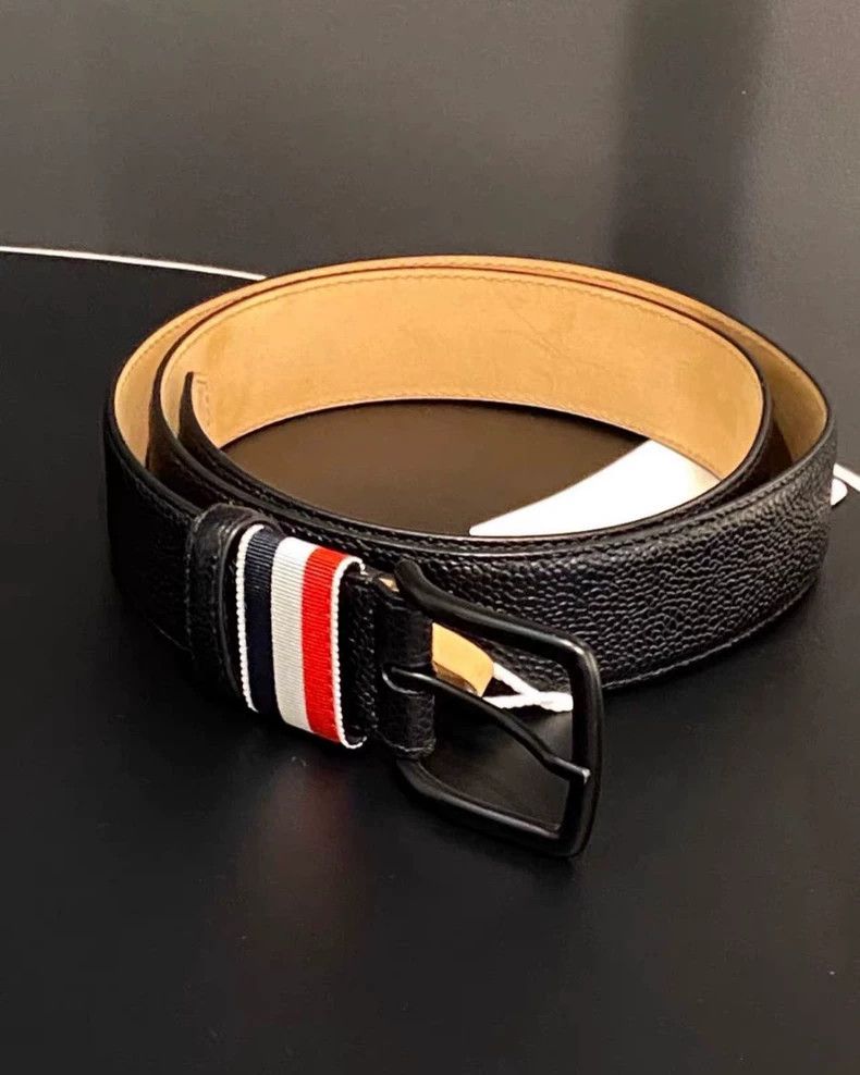 Thom Browne Thom Browne Men's Leather Belt Size ONE SIZE - 2 Thumbnail