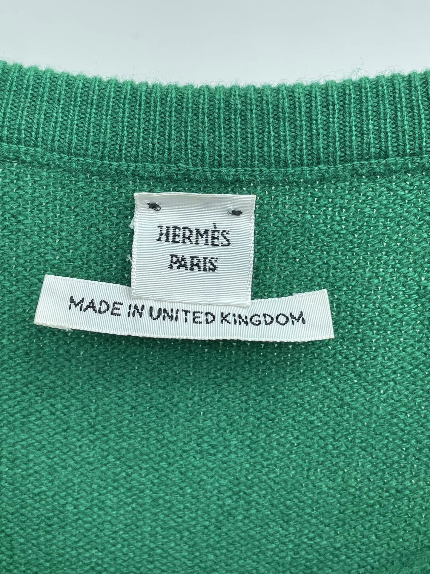 Hermes Hermes Green Knit Sweater Size 34 Size US XS / EU 42 / 0 - 6 Thumbnail