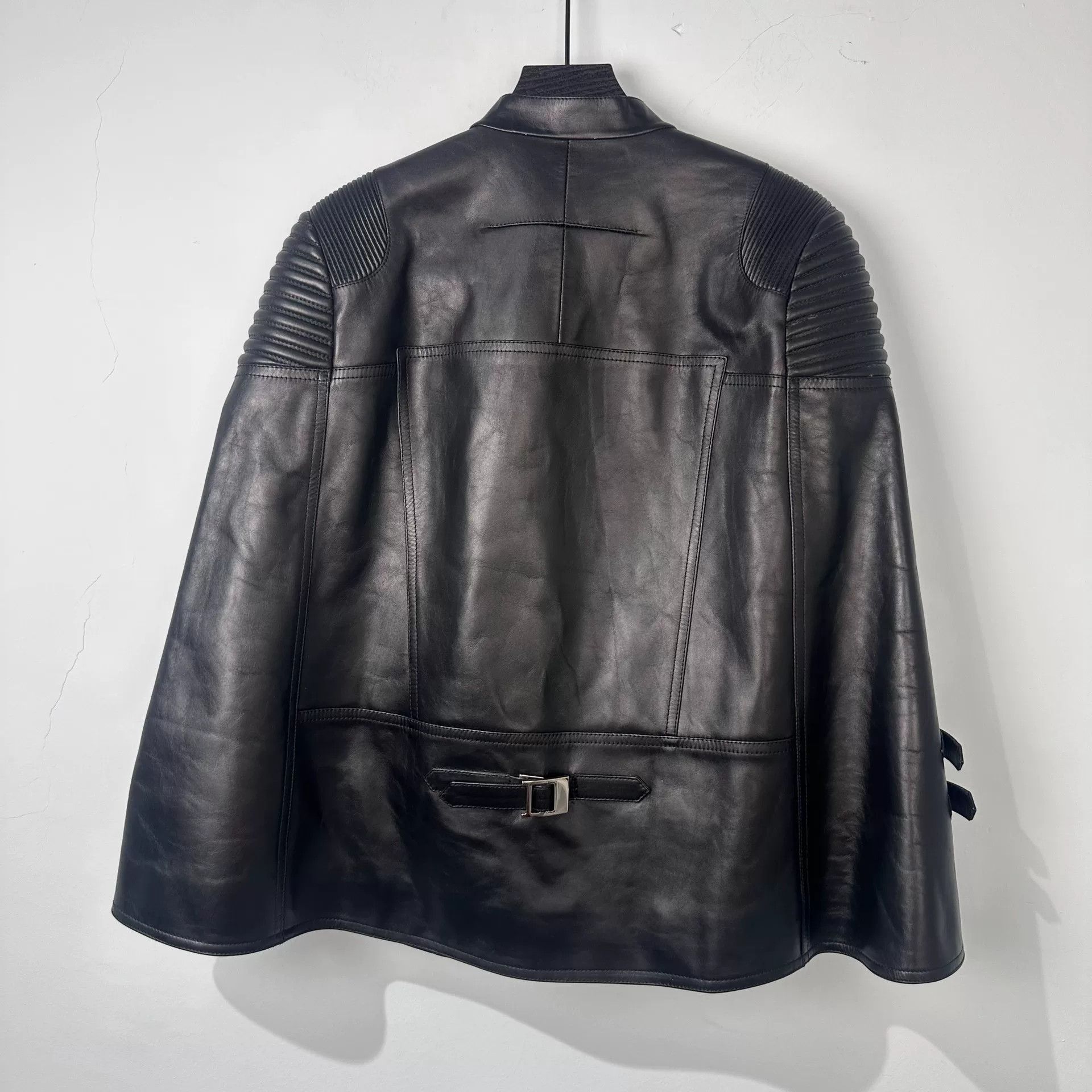 Givenchy Givenchy Runway Biker Cape Jacket Size US XXS / EU 40 - 2 Thumbnail