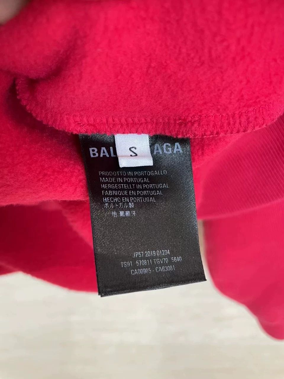 Balenciaga Balenciaga Red Crown Lock Hoodie S Size US S / EU 44-46 / 1 - 5 Thumbnail