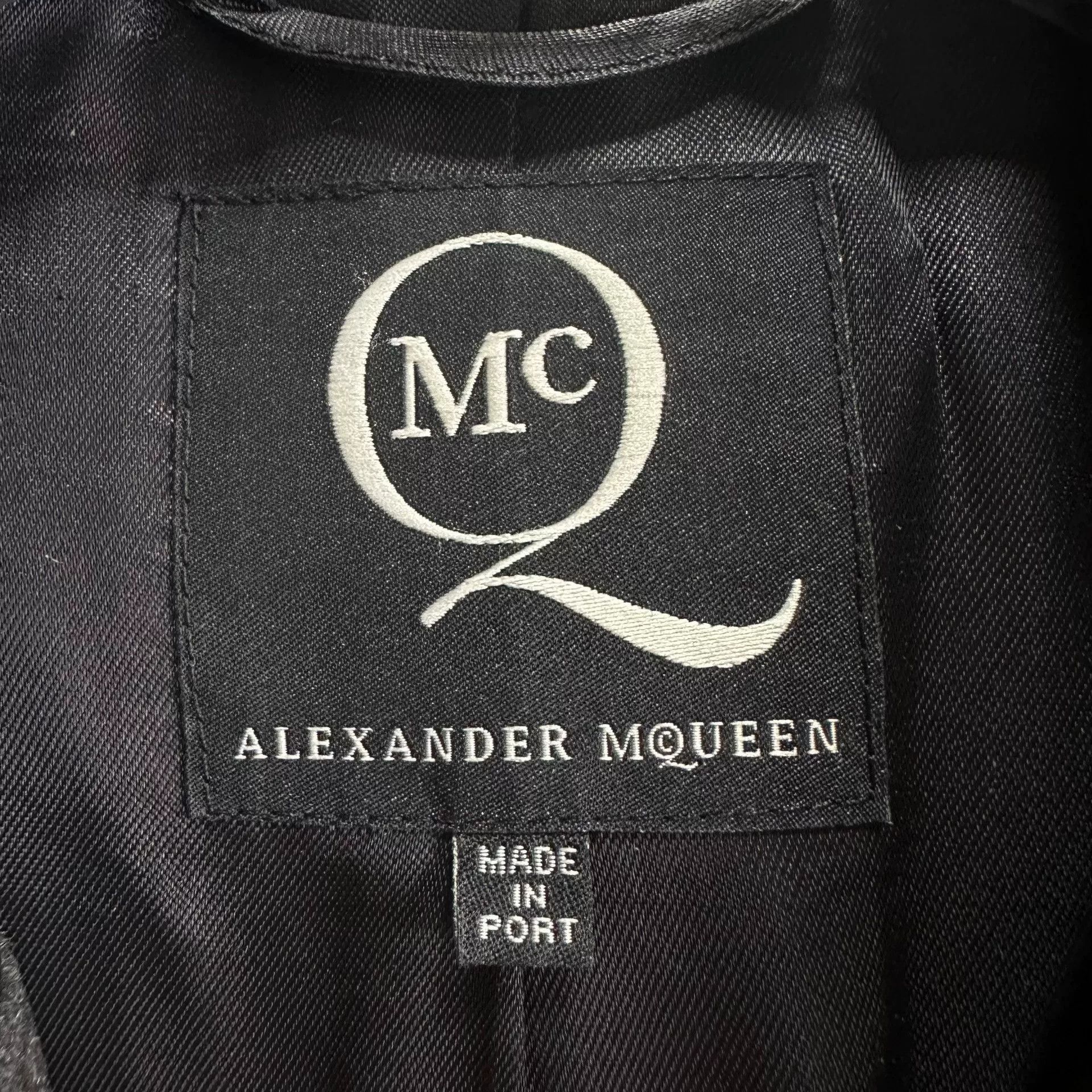 Alexander McQueen Alexander McQueen Black Leather Collar Coat Size US M / EU 48-50 / 2 - 6 Thumbnail