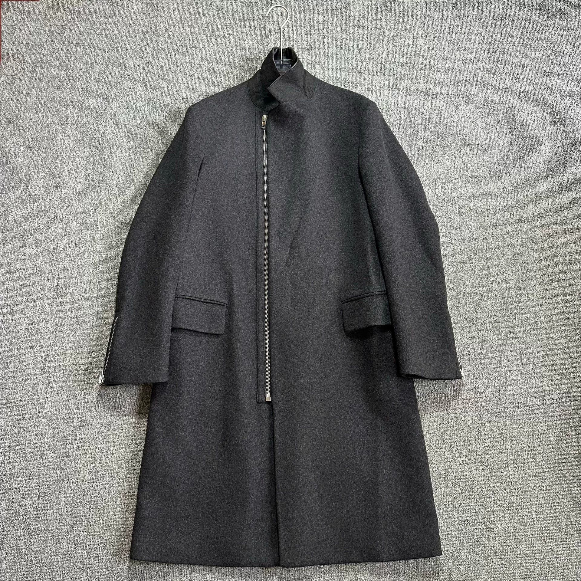 Alexander McQueen Alexander McQueen Black Leather Collar Coat Size US M / EU 48-50 / 2 - 4 Thumbnail