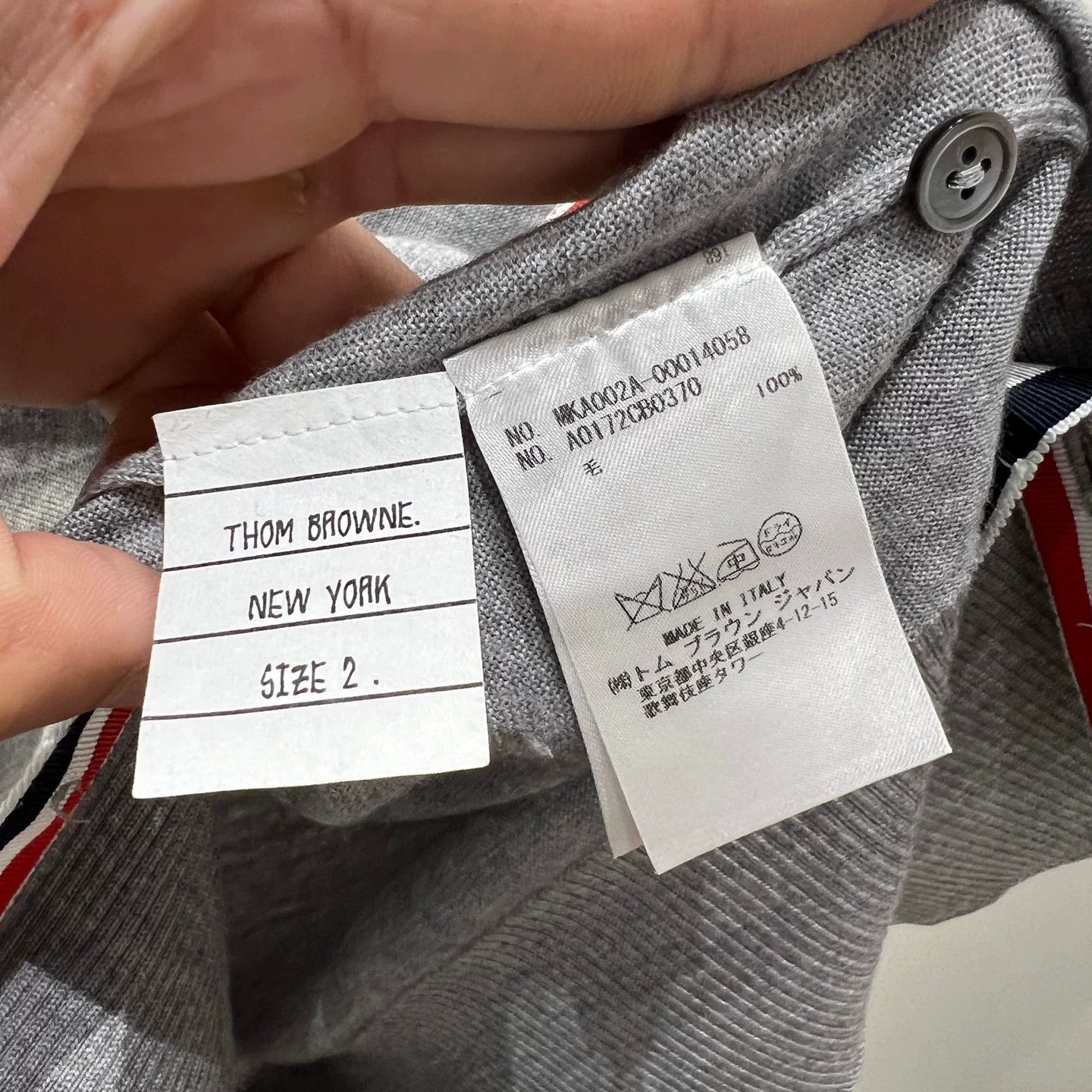 Thom Browne Thom Browne Classic 4-Bar Long Sleeve Sweater Size US S / EU 44-46 / 1 - 4 Thumbnail