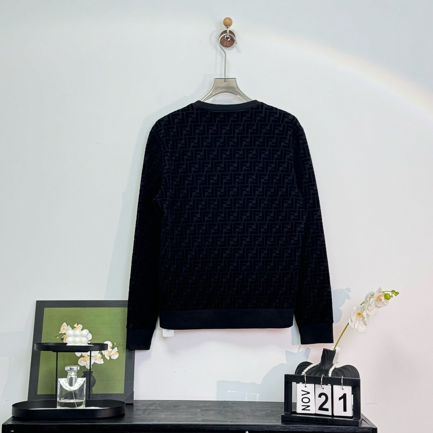 Fendi fendi black logo patterned sweatshirt size m Size US M / EU 48-50 / 2 - 4 Thumbnail