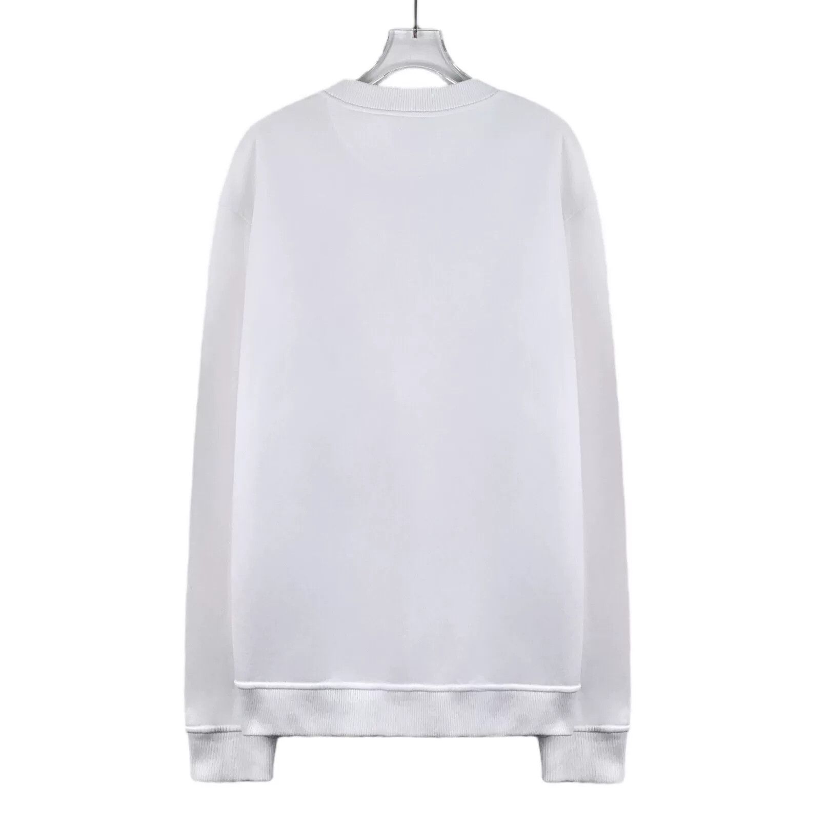 Fendi fendi white logo embossed cotton sweatshirt Size US XL / EU 56 / 4 - 2 Thumbnail