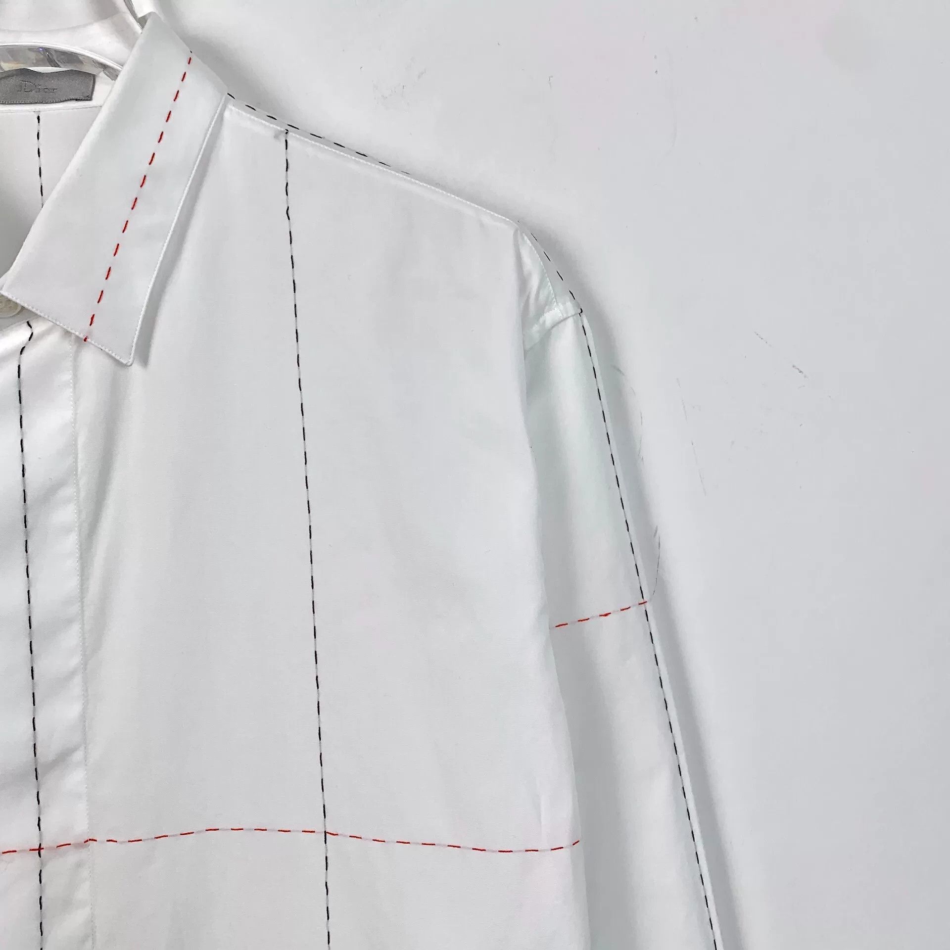 Dior white cotton long sleeve shirt by dior Size US M / EU 48-50 / 2 - 3 Thumbnail