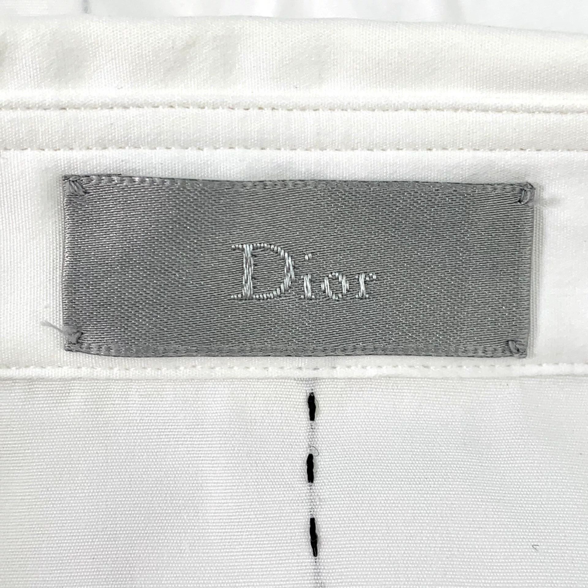 Dior white cotton long sleeve shirt by dior Size US M / EU 48-50 / 2 - 5 Thumbnail