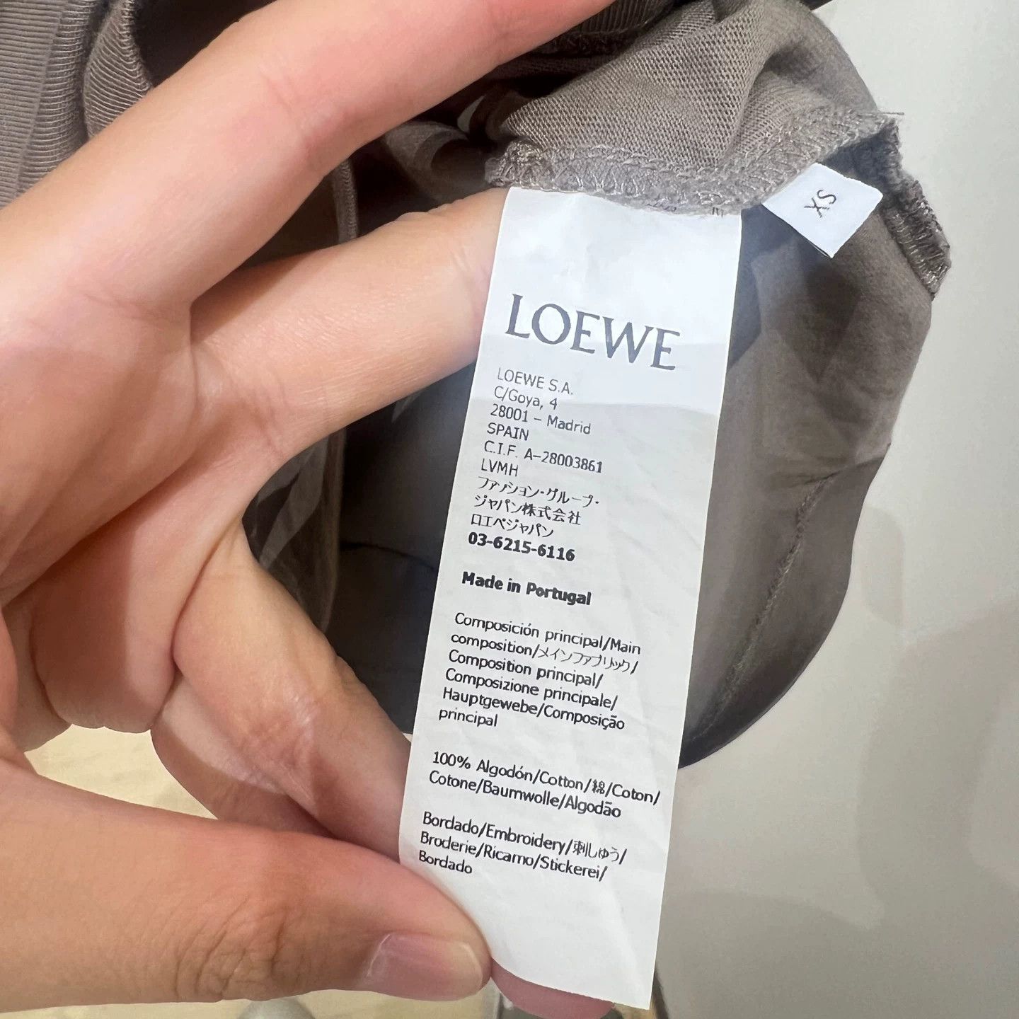 Loewe loewe tem127 embroidered logo t-shirt Size US XS / EU 42 / 0 - 3 Thumbnail