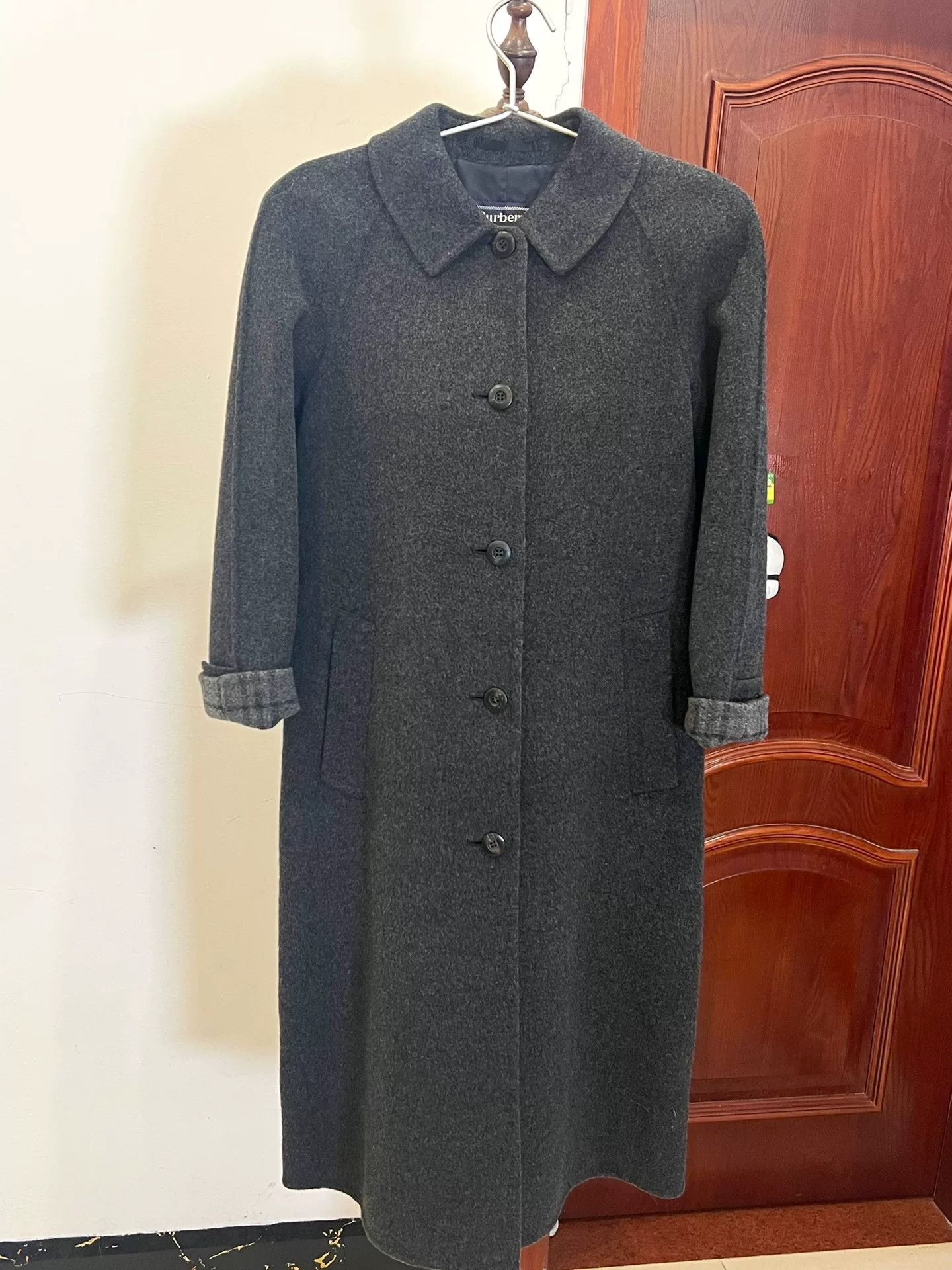Burberry Burberry Vintage Gray Wool Cashmere Coat Size US M / EU 48-50 / 2 - 3 Thumbnail