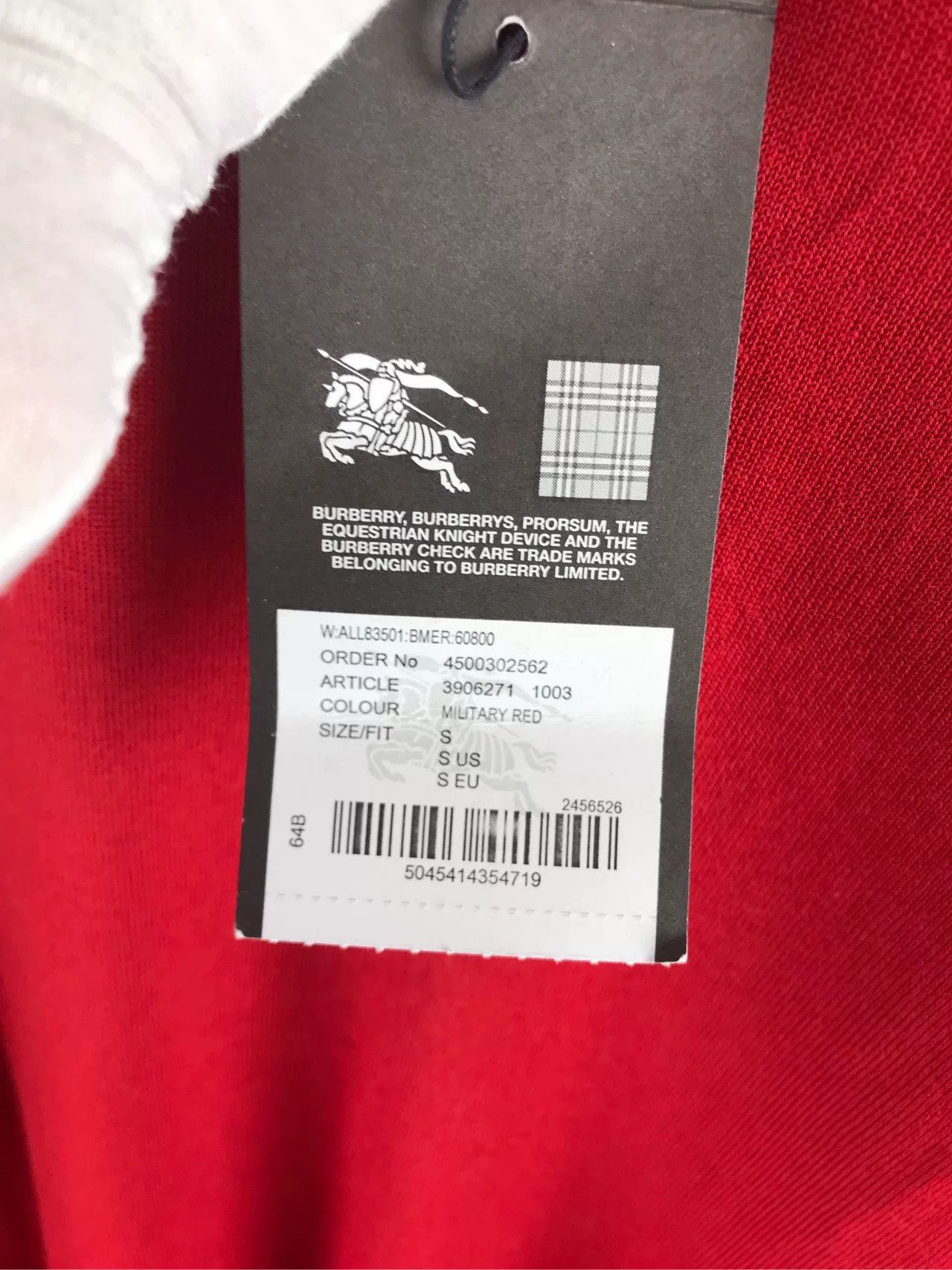 Burberry Burberry Red Wool Knit Sweater Size US S / EU 44-46 / 1 - 4 Thumbnail