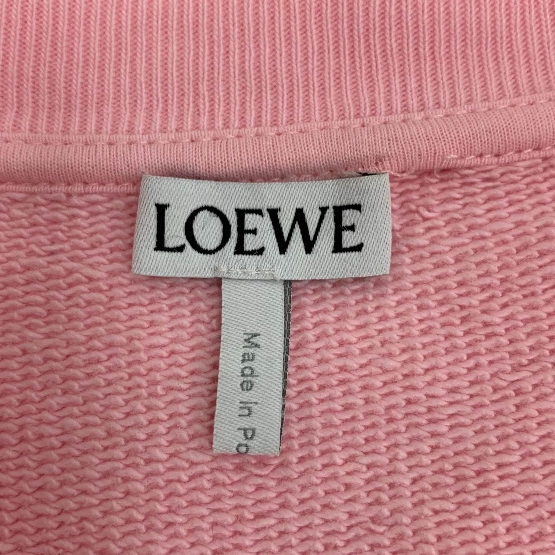 Loewe Loewe Pink Logo Embroidered Sweatshirt Size US S / EU 44-46 / 1 - 5 Thumbnail