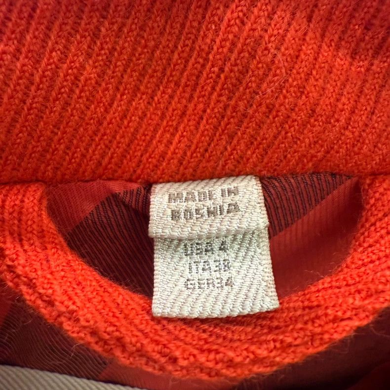 Burberry Burberry Red Wool Peacoat Size S Size US S / EU 44-46 / 1 - 6 Thumbnail