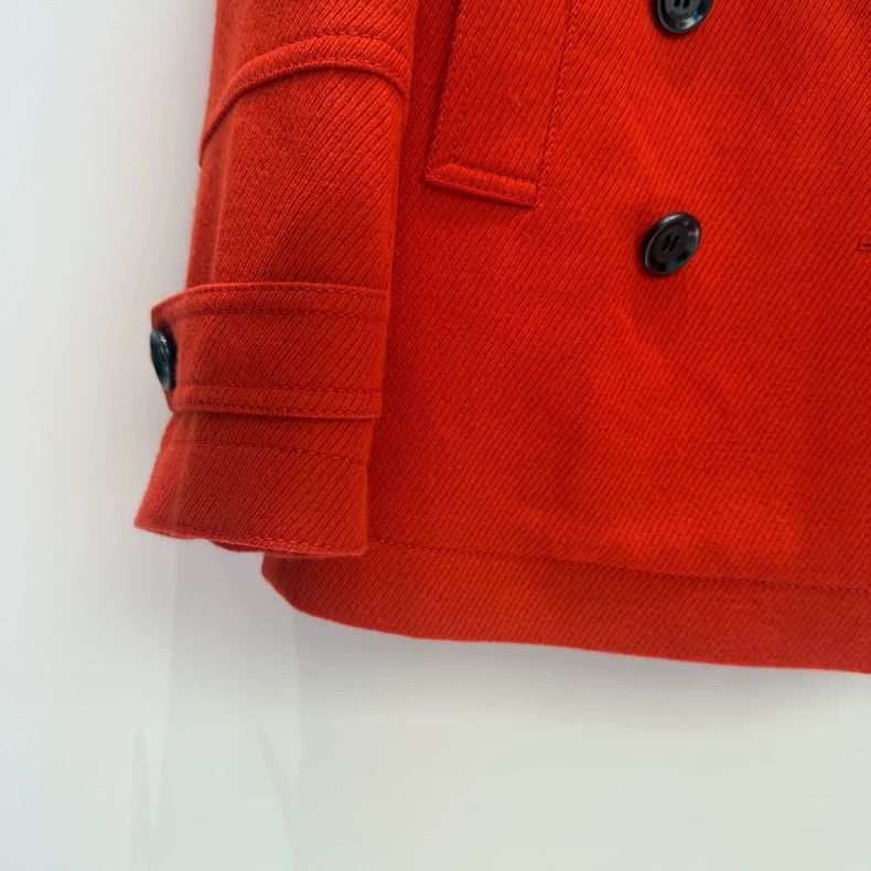 Burberry Burberry Red Wool Peacoat Size S Size US S / EU 44-46 / 1 - 4 Thumbnail