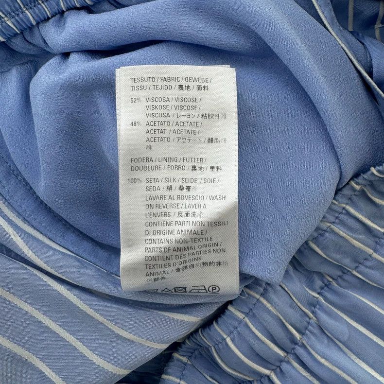 Balenciaga Balenciaga Blue White Stripe Logo Pants Size US 38 / EU 54 - 7 Thumbnail