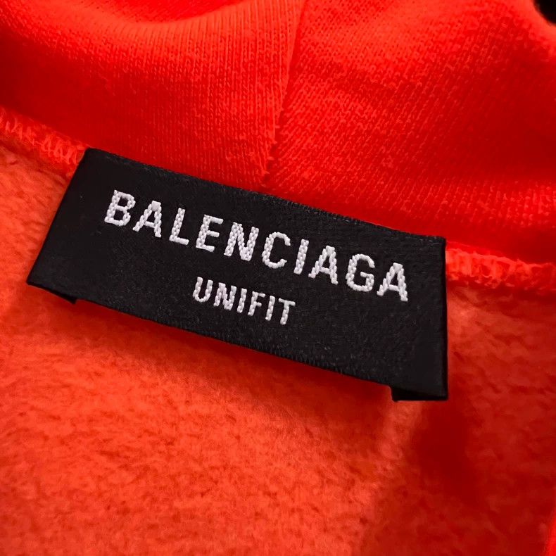 Balenciaga Balenciaga Orange Logo Print Hoodie Size US M / EU 48-50 / 2 - 2 Thumbnail