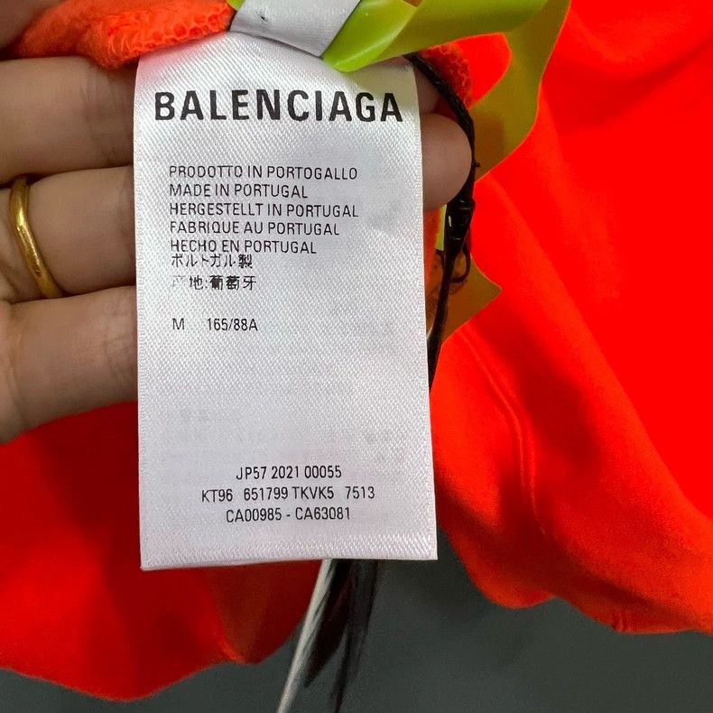 Balenciaga Balenciaga Orange Logo Print Hoodie Size US M / EU 48-50 / 2 - 4 Thumbnail